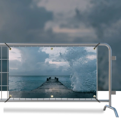 Banner On Fence