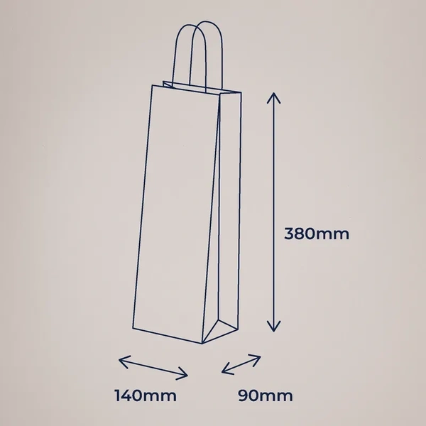 Printed Bottle Bags - Dimensions