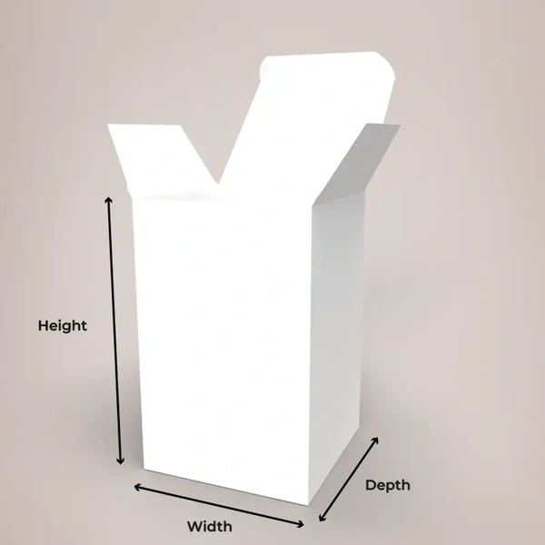 Printed Bottle Box - Dimensions